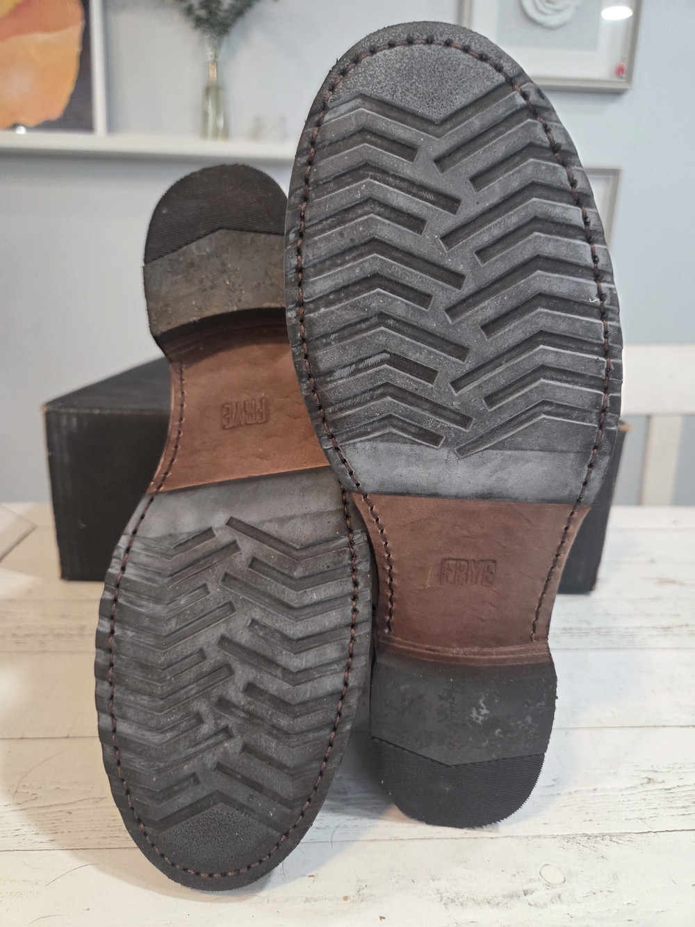 New - Frye Veronica Leather Bootie in Tonara Redwood, 8.5 - Picture 13 of 16